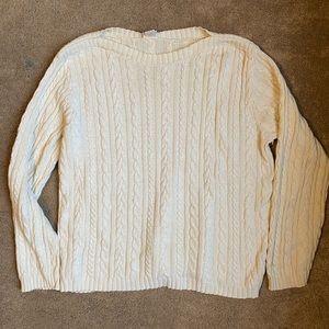 🌸 Knit, Cream Colored Sweater